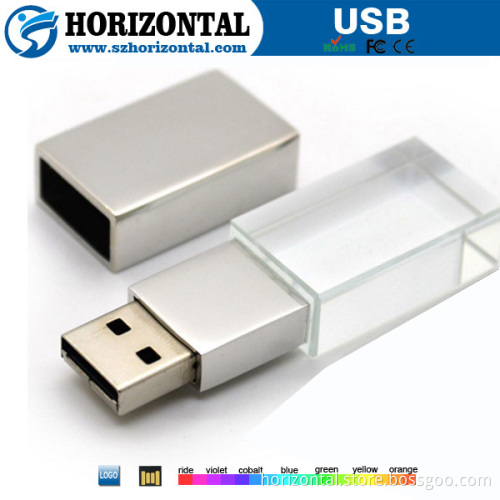 hot sale crystal usb disk with logo customized